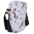 thumbnail image 2 of Friends Bag, Crossbody, with Friends Central Perk Logo and Flowers Scattered, White, Vegan Leather, 2 of 6