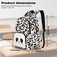 thumbnail image 6 of Bulopur Black White Cool Panda Print Kids School Backpack Set 4 Pcs Breathable Durable Kids School Bag with Lunch Box, Pencil Case and Water Bottle Cover for Kids, 6 of 7
