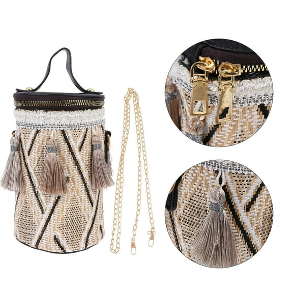 EXHUMKY woven handbags for women 1Pcs Black Stylish and Practical for Dating