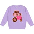 thumbnail image 2 of Inktastic Pink Tractor Big Sister Toddler Sweatshirt, 2 of 4