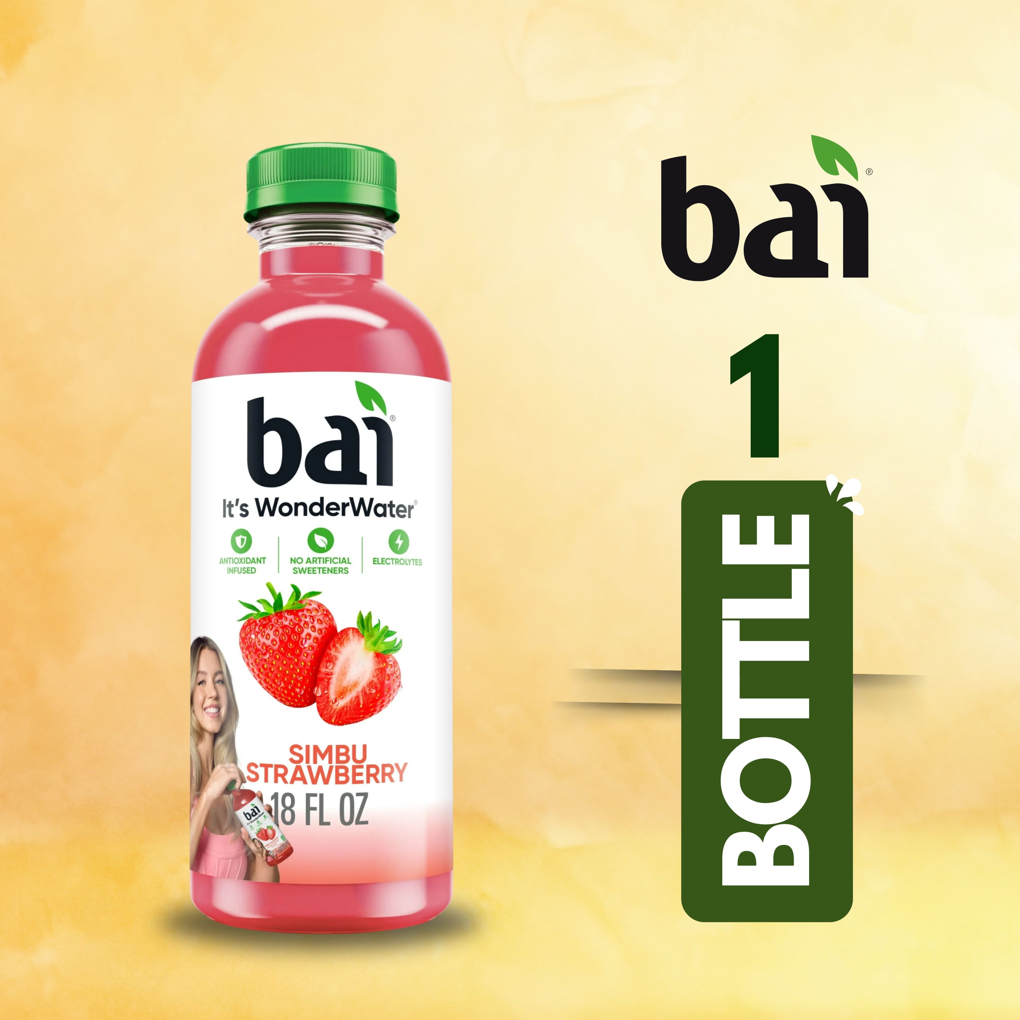 Bai Simbu Strawberry Antioxidant Infused Water Beverage, 18 fl oz (6 Pack)