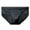 Gray, variant on zeranth Men Briefs Mid-rise Elastic Waist Mesh Stitching Ice Silk Panties Breathable Solid Color U-Convex Underwear Daily Wear