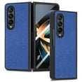 thumbnail image 1 of ELEHOLD for Samsung Galaxy Z Fold 4 Case, Luxury Leather Material with Built-in Screen Protector Full Body Shockproof Protective Case for Samsung Galaxy Z Fold 4 5G 2022, Blue, 1 of 10