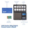 thumbnail image 2 of Báscula digital de bolsillo American Weigh Scales AWS-250, 2 of 7