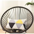 thumbnail image 2 of Housse de Coussin Lombaire Décorative Jaune Gris (Ensemble de 4), 2 of 7