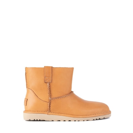 Womens Classic Mini - UGG Womens Chestnut Brown Leather Classic Unlined Mini Boot