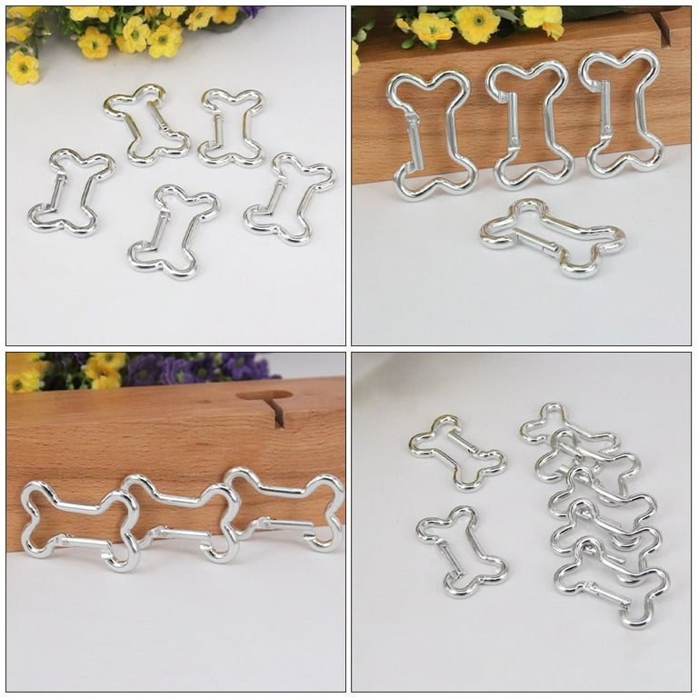 20 Bone-Shaped Carabiner Clips for Outdoor Activities