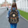 thumbnail image 6 of FORMRS Unisex Backpack Elementary School Travel Bookbag with Reflective Stripes, Black Halloween Dancing Skeleton, 6 of 7