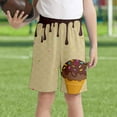 thumbnail image 2 of oqasdz Boys Girls Shorts Ice Cream Print Elastic Waist Comfortable Shorts With Pockets Child Sports Active Baseball Shorts Size 9 Y-10 Y, 2 of 4