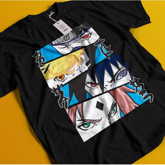 Naruto Anime Manga T-Shirt, Team 7 Tee Sizes S-5Xl GooGate