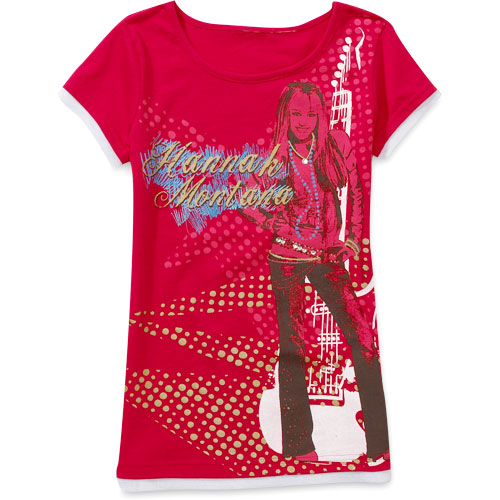 Disney Girls' Hannah Montana Rhinestone and Glitter Tee