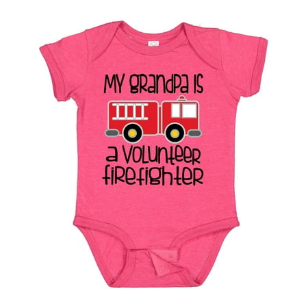 

Inktastic Volunteer Firefighter Grandpa Gift Baby Boy or Baby Girl Bodysuit
