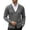 Dark Grey, variant on Mens Cardigan Sweater Casual Slim Fit V-Neck Button Down Knitted Sweaters