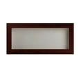 thumbnail image 2 of 14x22 Shadow Box Frame Brown Walnut Wood | With a 3/4" Usable Display Depth | Includes a White Real, 2 of 5