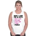 thumbnail image 4 of What I Look For In Guys Poodle Lover Womens Plus Size Graphic Tank Top Brisco Brands 2X, 4 of 5