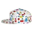 thumbnail image 3 of Fotbe Summer Flat Bill Visor Cap Classic Snapback Hat Polyester Foam Trucker Hat Trucker Cap Adjustable Baseball Cap, 3 of 9