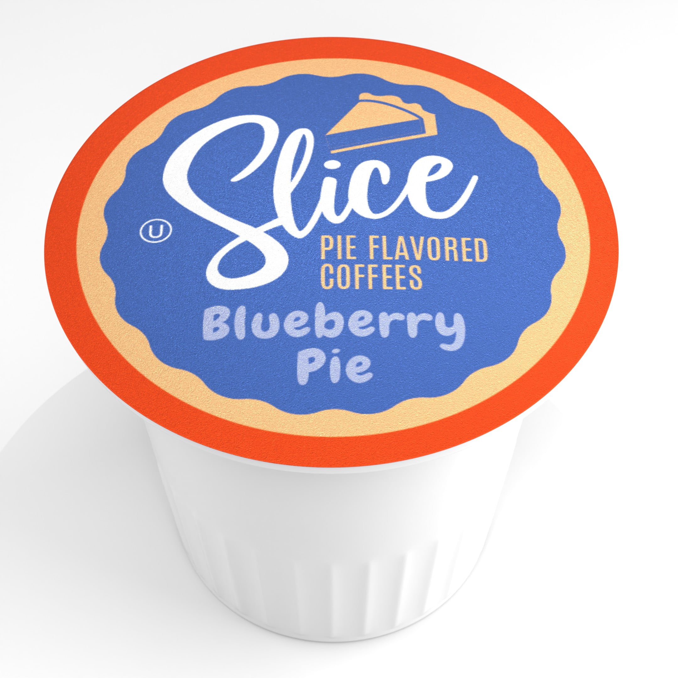 Slice Coffee Blueberry Pie Flavored Coffee Pods, 40 Count