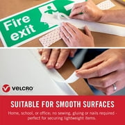 VELCRO Brand - Sticky Back Hook and Loop Fasteners – Peel and Stick Permanent Adhesive Tape Keeps Classrooms, Home, and Offices Organized – Cut-to-Length | 30ft x 3/4in Roll White