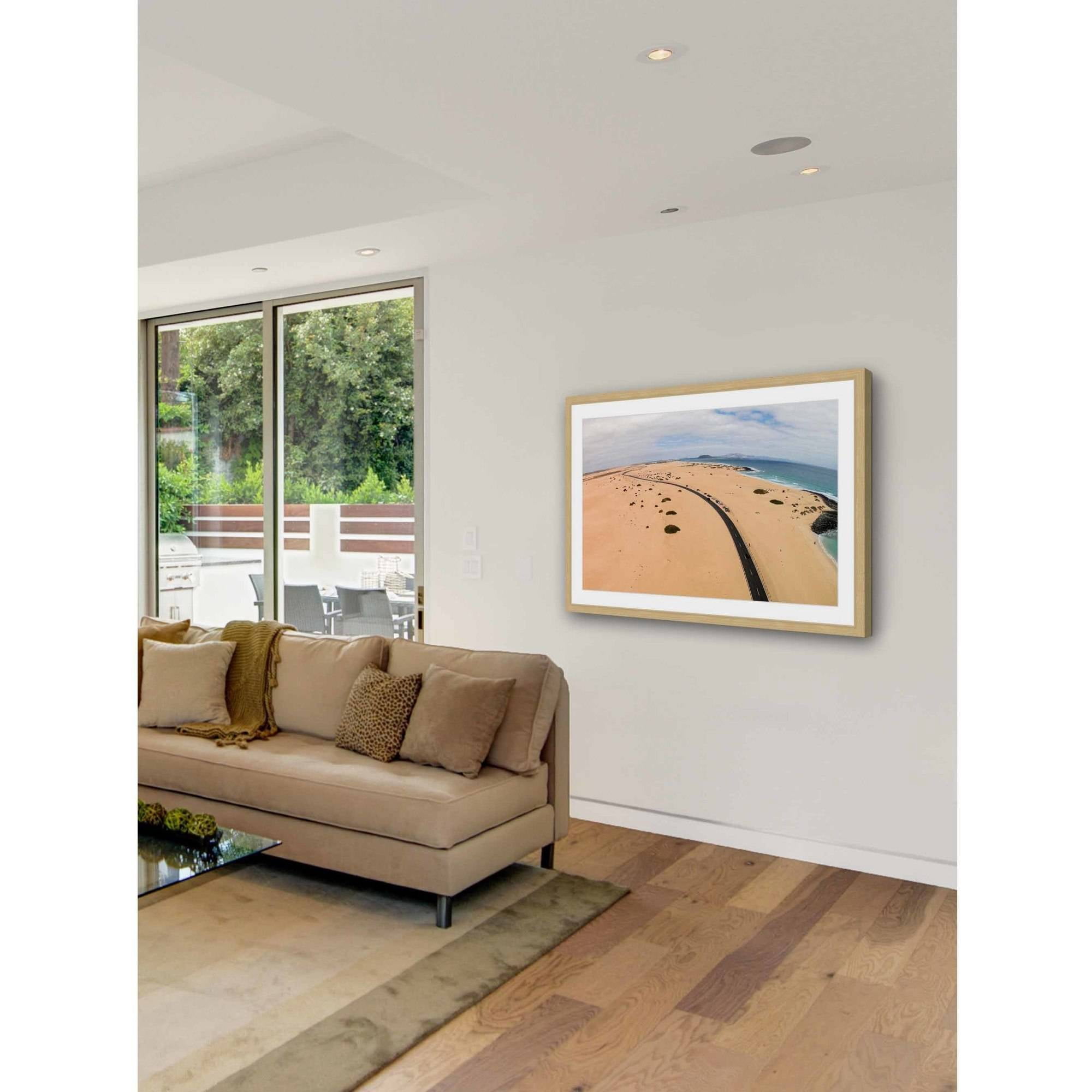 "Beach Highway" Framed Painting Print