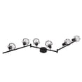 thumbnail image 1 of Ceiling Spot Lighting, E14 Black 3 Foldable Sections Arm Light Track  for Bedroom, 1 of 7