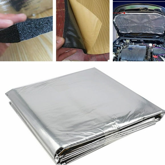 Car Auto Exhaust Muffler Turbine Heat Shield Insulation Cover Cotton Wrap Pad -