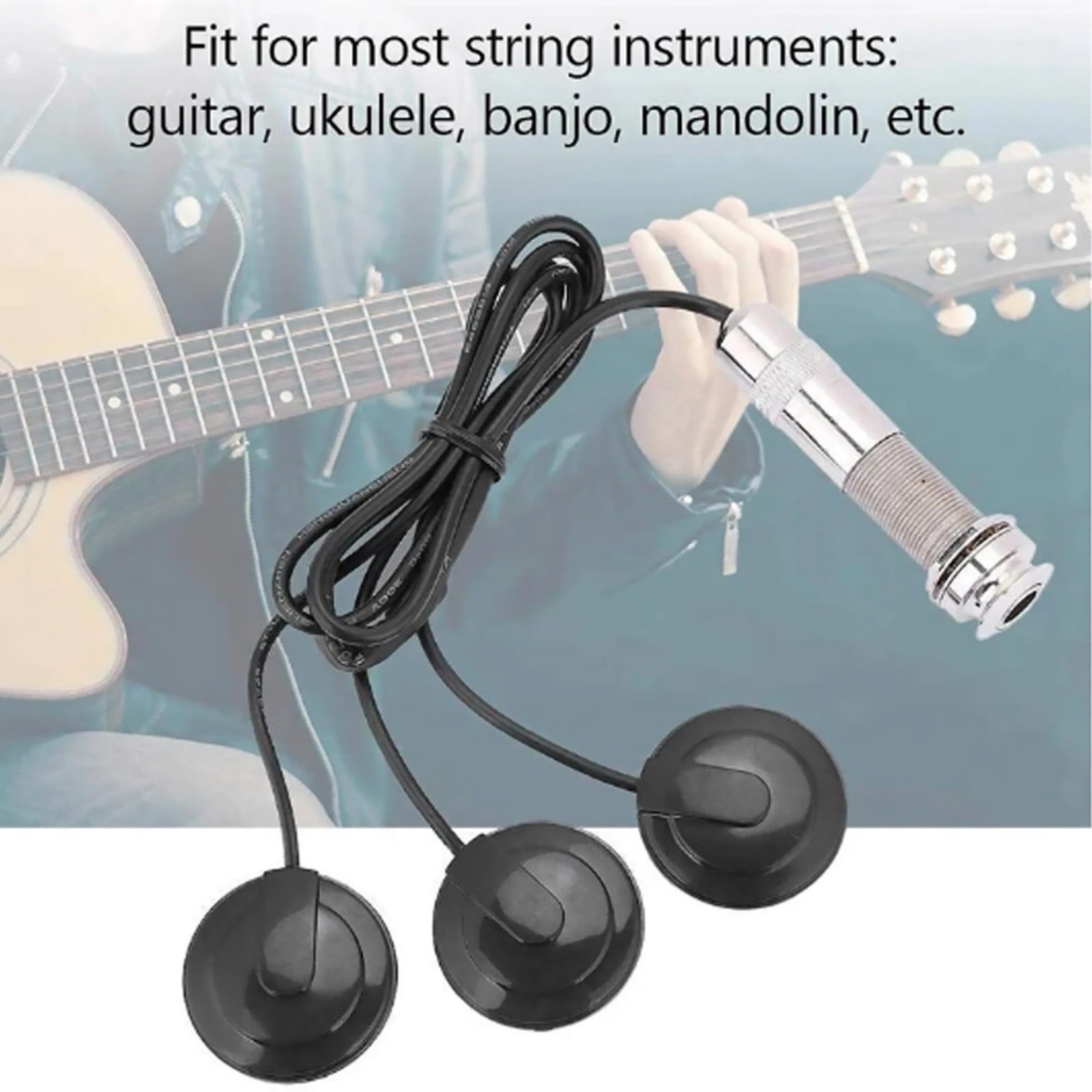 TAPDRA Piezo Pickup Stable Sound Quality Stick Patch Structure For Acoustic Mandolin Banjo Instrument Use