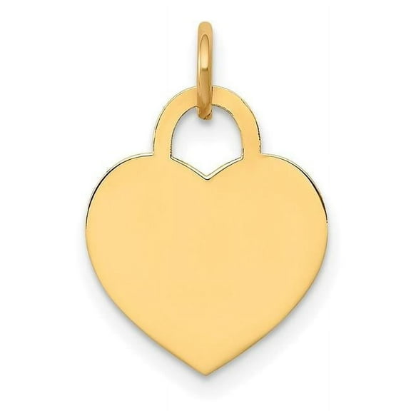 Charms Collection 14k Small Engravable Heart Charm