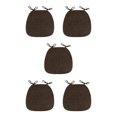 thumbnail image 3 of Guardoinrt Chair Cushion Pads Made With Polyester And Flax For Easy Cleaning And Durability Easy To Clean Chair Cushions Chair Pads coffee color 5Set, 3 of 6