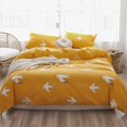 thumbnail image 2 of Juego de cama de algodón con estampado hermoso, funda de edredón con funda de almohada para el hogar (tamaño doble), 2 of 8