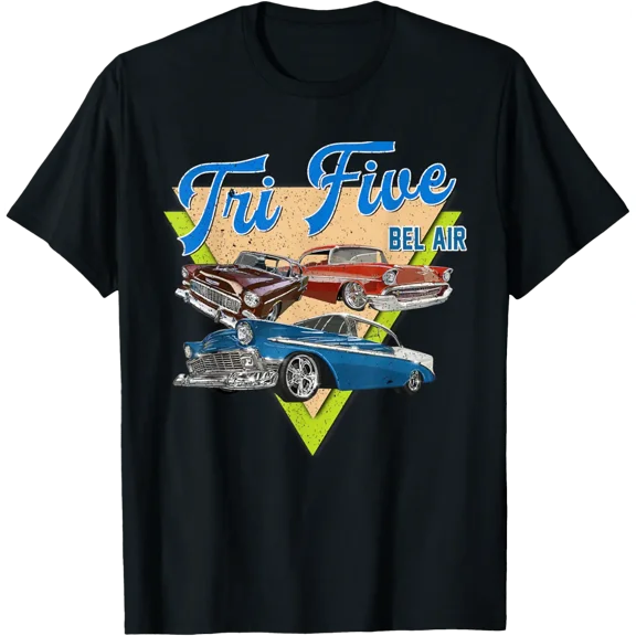 1957 1955 1956 55 56 57 Bel Air Tri Five Classic Car Hot Rod T-Shirt