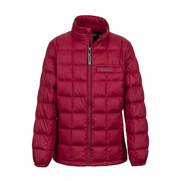 Marmot Ajax Boys' Down Puffer Jacket, Fill Power 600, Brick, Small