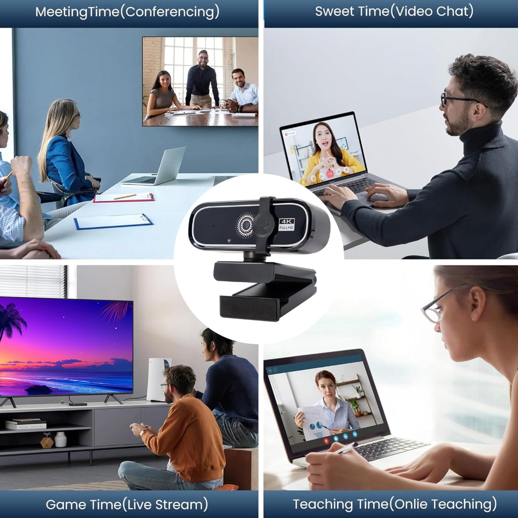 Outlet And Play 720P Webcam Privacy Protect Toss Cover Constructed In Micr 30FPS Video Seize For Online Classes Remote W