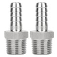 thumbnail image 3 of Fugacal BSPT Male Connector, 2PCS Anti-Rust Anti-Corrosion Pipe Connector Quick Coupling Connector, For Conveying Compressed Air Pneumatic Equipment Connection, 3 of 8