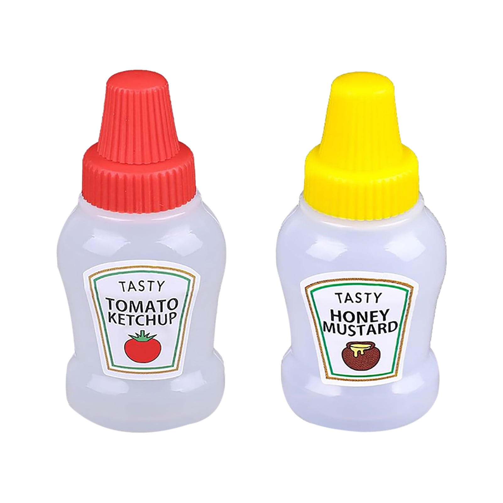 Facaimo Mini Ketchup Bottle Salad Dressing Container for Lunch 2