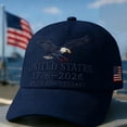 thumbnail image 5 of TOWED22 250 Anniversary USA Hat, America 250th Anniversary USA Hat Eagle Printed Patriotic Hats Adjustable Baseball Cap D, 5 of 5