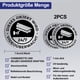 thumbnail image 2 of Señal de advertencia de cámara de vigilancia por video, ideal para cámaras ficticias - Señal de aluminio - Señal de advertencia de compuesto de aluminio para interior y exterior (2 piezas de 7,5 cm), 2 of 7