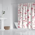 thumbnail image 2 of Waterproof Beautiful Colorful Floral Shower Curtain 72x72 Inch Boho Style Polyester Unique Shower Curtain for Bathroom Hotel Home Decor with 12 Plastic Hooks, 2 of 5