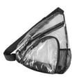 thumbnail image 2 of Diekin Outdoor Fashion Chest Bag PVC Transparent Waterproof Chest Bag for Men Women (Black), 2 of 5