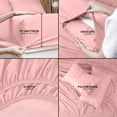thumbnail image 4 of Juego de sábanas Utopia Bedding de microfibra totalmente cepillada, color rosa, 4 unidades, 4 of 7