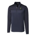 thumbnail image 2 of Men's Cutter & Buck Navy FIU Panthers Big & Tall Traverse Stripe Stretch Quarter-Zip Pullover Top, 2 of 3