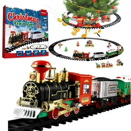 YEAHIBABY Holiday Steam Train Set Assorted Color 1Set