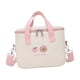 thumbnail image 2 of Bolsa de almacenamiento portátil para almuerzo, fiambrera aislada, bolsa de almacenamiento Bento con aislamiento térmico para oficina y Camping rosa Macarena Titular de almuerzo, 2 of 8