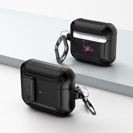Duo Shield Secure Lock Designed For AirPods 3rd Gen With Hook  Black/Black price history on PriceWatchPro
