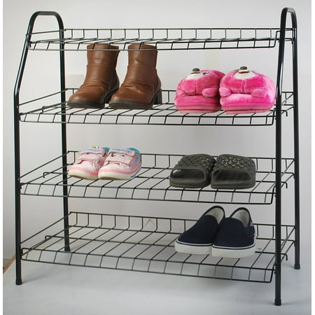 Space Saver Utility Jugs - All For You 4 Tier Shoe Rack Show Organizers Space Saving Shoe Tower Storage Cabinet - Composite Utility Shoe Racks (white)