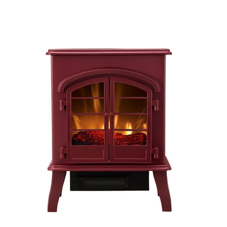 Bold Flame Electric Space Heater Glossy Red Com - Pot Belly Look Fireplace Electric Heater Bold Flame Electric Space Heater Glossy Red Com - Pot Belly Look Fireplace Electric Heater