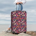 thumbnail image 6 of Picia Apricot color Skull flower Luggage Protector Cover Thicken Suitcase Protector Cover Fit 18-32 Inch Luggage-Large, 6 of 9