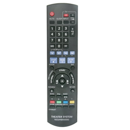N2QAKB000092 Remote for Panasonic Blu-ray SB-HW480 SC-BT228 SA-BT228