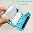 thumbnail image 6 of GOANDO Portable Wireless Thermal Photo Printer - Mini Instant Printer for iOS/Android, Photo Btooth Printer Smartphone-Compatible, Includes 1 Roll Paper, On-the-Go Creative Printing (Blue）, 6 of 6