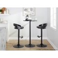 thumbnail image 2 of Grotto Adjustable Bar Stool, Black Bar Stools, Bar Chairs, Swivel Bar Stools, Bar Stools Set of 2, Bar Stools for Kitchen Counter (Black Wood, Black), 2 of 6