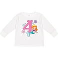 thumbnail image 3 of Inktastic I Am 4 Years Old Birthday with Mermaid Girls Long Sleeve Toddler T-Shirt, 3 of 5